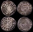 London Coins : A162 : Lot 1619 : Pennies John (3) London Mint, moneyer Walter X or REX composed of wedges, GVF and pleasing,  Durham ...