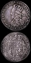 London Coins : A162 : Lot 1697 : Scotland Twelve Shillings (2) Charles I Third Coinage (1637-1642) Type IV Falconer's issue, Bus...