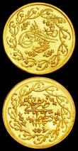 London Coins : A162 : Lot 1703 : World small gold (3) Mexico 2 1/2 Pesos 1945 KM#463 UNC, Mexico Fantasy Gold Peso 1865 Maximillian U...
