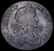 London Coins : A162 : Lot 1708 : Crown 1666 ESC 32, Bull 366 VG/About Fine