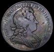 London Coins : A162 : Lot 1719 : Crown 1720 20 over 18 ESC 113, Bull 1543 Near Fine/Fine, toned