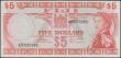 London Coins : A162 : Lot 173 :  Fiji 5 Dollars issued 1974 series A/5 505985, signed Barnes & Tomkins, (Pick73c), good EF