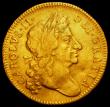 London Coins : A162 : Lot 1755 : Guinea 1683 S.3344 About Fine with a small dig in the field by GRATIA