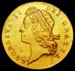 London Coins : A162 : Lot 1765 : Guinea 1730 S.3672 NVF/VF with some hairlines and touches of haymarking, the obverse with rim nicks,...