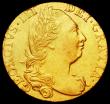 London Coins : A162 : Lot 1776 : Guinea 1774 S.3728 NVF/GF with a small scuff on the shield rim