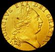 London Coins : A162 : Lot 1784 : Guinea 1787 S.3729 GVF with a small tone spot on the King's hair