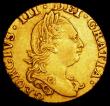 London Coins : A162 : Lot 1805 : Half Guinea 1777 S.3734 Good Fine with an old x-shaped scratch on the reverse