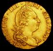 London Coins : A162 : Lot 1806 : Half Guinea 1777 S.3734 NVF/GF with an O-shaped incuse mark to the left of the shield