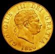 London Coins : A162 : Lot 1823 : Half Sovereign 1820 Marsh 402 VF with a light scuff on the portrait