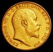 London Coins : A162 : Lot 1834 : Half Sovereign 1902 Matt Proof S.3974A nFDC/UNC the reverse with a contact marks on the horse
