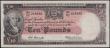 London Coins : A162 : Lot 184 : Australia 10 Pounds issued 1954 - 1959 series WA/03 219540, portrait Gov. Arthur Phillip at left, si...
