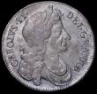 London Coins : A162 : Lot 1843 : Halfcrown 1676 Retrograde 1 ESC 478C, Fine/NVF, the obverse with some old scratches