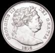 London Coins : A162 : Lot 1855 : Halfcrown 1816 U over lower U in QUI, as ESC 613, Bull 2086 GEF and lustrous