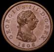 London Coins : A162 : Lot 1875 : Penny 1806 Proof in Bronzed Copper Peck 1328, KP32 EF/AU