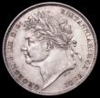 London Coins : A162 : Lot 1893 : Shilling 1823 ESC 1249, Bull 2398 GVF/VF with some contact marks on the portrait, Rare