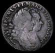 London Coins : A162 : Lot 1903 : Sixpence 1694 ESC 1531, Bull 871 Fine with grey toning, Rare