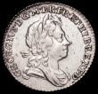 London Coins : A162 : Lot 1906 : Sixpence 1723 SSC Small Letters on Obverse ESC 1600, Bull 1612 GVF