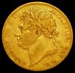 London Coins : A162 : Lot 1918 : Sovereign 1824 Marsh 8 VG/NF