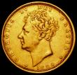 London Coins : A162 : Lot 1919 : Sovereign 1825 Bare Head Marsh 10 Good Fine