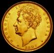 London Coins : A162 : Lot 1923 : Sovereign 1826 Marsh 11 NEF with some contact marks
