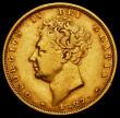 London Coins : A162 : Lot 1924 : Sovereign 1827 Marsh 12 Fine