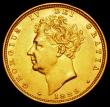 London Coins : A162 : Lot 1926 : Sovereign 1829 Marsh 14 GVF with a gentle edge bruise