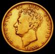 London Coins : A162 : Lot 1931 : Sovereign 1830 Marsh 15 VG/Near Fine