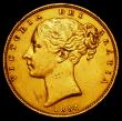 London Coins : A162 : Lot 1941 : Sovereign 1854 WW incuse S.3852D NVF with some surface marks