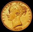 London Coins : A162 : Lot 1943 : Sovereign 1858 Large Date S.3852D Fine/NVF
