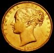 London Coins : A162 : Lot 1951 : Sovereign 1871 Shield Reverse, Marsh 30 EF/AU and lustrous, the reverse with an old scuff on the cro...