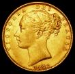 London Coins : A162 : Lot 1952 : Sovereign 1872 Shield Reverse, No Die Number, Marsh 47 NVF/VF
