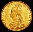 London Coins : A162 : Lot 1957 : Sovereign 1887M Jubilee Head with G: of D:G: closer to the crown S.3867B, DISH M8 NVF/VF, scarce