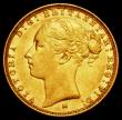 London Coins : A162 : Lot 1958 : Sovereign 1887M Young Head, George and the Dragon, Horse with short tail, WW complete on broad trunc...