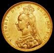 London Coins : A162 : Lot 1959 : Sovereign 1889M G: of D:G: closer to the crown S.3867B, DISH M12, EF and lustrous 