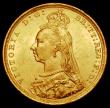 London Coins : A162 : Lot 1962 : Sovereign 1889S G: of D:G: closer to the crown S.3868B, DISH 12, EF/GEF and lustrous with some conta...