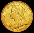 London Coins : A162 : Lot 1965 : Sovereign 1895M Marsh 155 GVF/NEF with some contact marks and small rim nicks