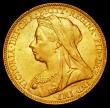 London Coins : A162 : Lot 1971 : Sovereign 1899M Marsh 159 EF/AU and lustrous with small rim nicks