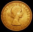 London Coins : A162 : Lot 1992 : Sovereign 1959 Marsh 299 UNC or near so with an edge nick