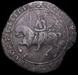 London Coins : A162 : Lot 2085 : Crown Charles I Exeter Mint 1645 mintmark Castle S.3062 mintmark Castle, Fine on a misshapen flan, o...