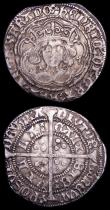 London Coins : A162 : Lot 2097 : Groat Henry VI Annulet issue, Calais Mint, Annulets at neck, S.1836 mintmark Incurved Pierced Cross ...