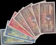 London Coins : A162 : Lot 213 : Bermuda (7), 5 Shillings (4) dated 1st May 1957, (Pick18b) EF to about Uncirculated, 10 Shillings da...