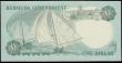 London Coins : A162 : Lot 214 : Bermuda Government uniface COLOUR TRIAL for the reverse of the 1 Dollar 1970 issue, (Pick23 for type...
