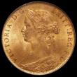 London Coins : A162 : Lot 2356 : Halfpenny 1862 Freeman 289 dies 7+G UNC and highly lustrous, in an LCGS holder and graded LCGS 85, t...