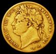 London Coins : A162 : Lot 2542 : Sovereign 1821 Marsh 5 VG the reverse slightly better, all major details clear, in a Westminster cas...