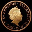London Coins : A162 : Lot 2728 : Two Pounds 2018 Bicentenary of Mary Shelley's Frankenstein Gold Proof nFDC uncased