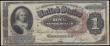 London Coins : A162 : Lot 362 : USA 1 Dollar Silver Certificate dated 1886 series B62549351, signed Rosecrans & Huston, large br...