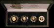 London Coins : A162 : Lot 689 : United Kingdom 2005 Gold Proof Four Coin Sovereign Collection, Gold Five Pounds to Half Sovereign, F...