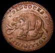 London Coins : A162 : Lot 839 : Farthing 18th Century Middlesex - Pidcock's undated, Obverse : Elephant, Reverse: Two-Headed Co...