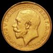 London Coins : A163 : Lot 1031 : Sovereign 1924SA Marsh 288 Extremely Rare rated R5 by Marsh, with a very low mintage of just 2660 pi...