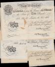 London Coins : A163 : Lot 1330 : Peppiatt 10 Pounds (6) B242, 6 x Bernhard white notes, German Operation Bernhard forgeries WW2 dated...